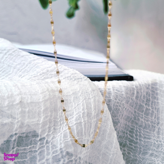 زنجیر طلا 18 زنانه عیار گوزن مدل استار کد HFF578