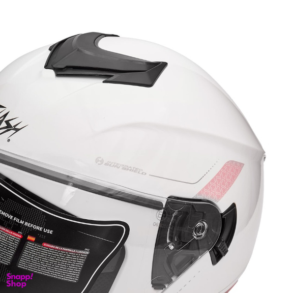 کلاه کاسکت بدون فک فلش مدل 852 glossy pink-white