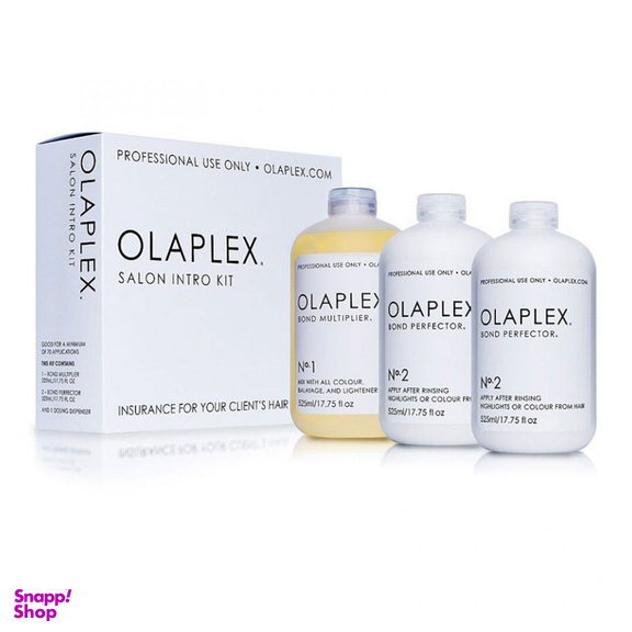سرم مو اولاپلکس مدل salon kit حجم 525 میلی لیتر بسته 3 عددی