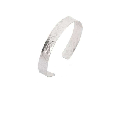 دستبند نقره مردانه مدل چکشی کد 03