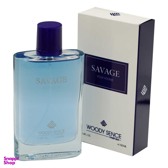 ادو پرفیوم مردانه وودی سنس مدل Savage  حجم 100 میلی‌لیتر