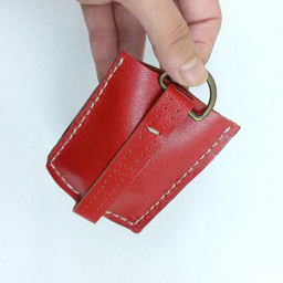 جاکلیدی و جاسوییچی چرم مدل مینیمال مجموعه 2 عددی