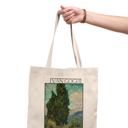 ساک خرید ترمه طراحان ایده مدل سرو از ونگوگ کد  0036 - s