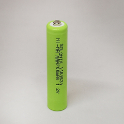 باتری نیم قلمی شارژی سولونیکس مدل Ni-mH 700 mAh بسته 2 عددی