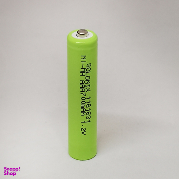 باتری نیم قلمی شارژی سولونیکس مدل Ni-mH 700 mAh بسته 2 عددی