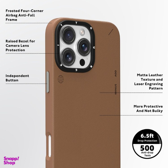 کاور یانگ کیت مدل Simple Matte Leather Case مناسب برای گوشی موبایل اپل iphone 16pro