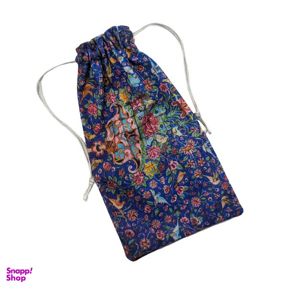 کاور عینک ترمه طراحان ایده مدل کاشی گل و مرغ کد Trm515 به همراه دستمال