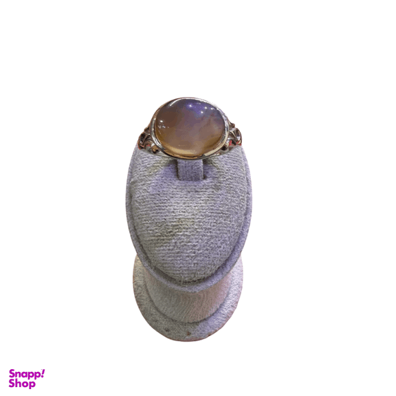 انگشتر نقره 925 عیار مردانه عقیق کد HOSS013