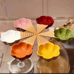 بستنی خوری باریز مدل بستنی قیفی کد 30 مجموعه 6 عددی