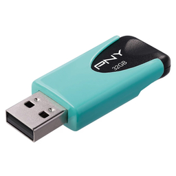 فلش مموری پی ان وای مدل Attache 4 USB 2.0 سریال FD32GATT4PAS1KA-EF ظرفیت 32 گیگابایت