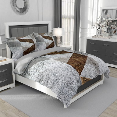 سرویس روتختی مدل هندسی 4891 تک نفره 5 تکه