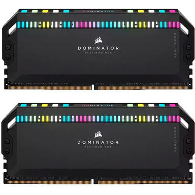 حافظه رم دو کاناله کورسیر مدل Dominator Platinum RGB 6400MHz DDR5 ظرفیت ۳۲ گیگابایت