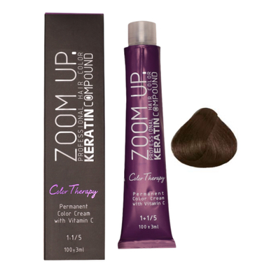 رنگ مو زوم آپ کد 5.00 شماره NF4 رنگ قهوه ای تیره اکسترا حجم 100 میلی لیتر