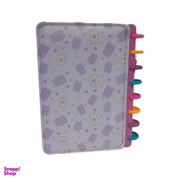 دفتر 100 برگ دکمه ای سویل مدل جلد پارچه ای قابل شستشو طرح jelly کد 4058