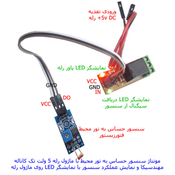 سنسور حساس به نور مهندسیکا مدل LDR