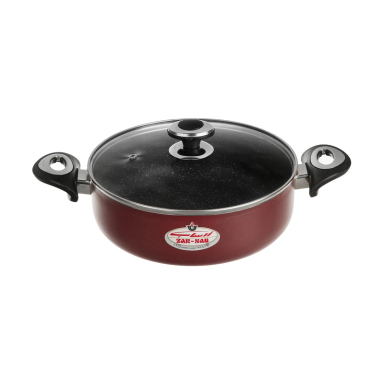 قابلمه کوتاه گرانیتا زرساب با در شیشه ای مدل GT-424KG سایز 24