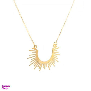 گردنبند طلا زنانه عیار 18 زنانه اپال گلد مدل خورشید G0159