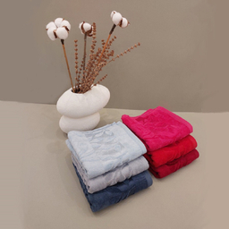 حوله دستی ارغوان مدل یاپراق سایز 80×40 سانتی متر