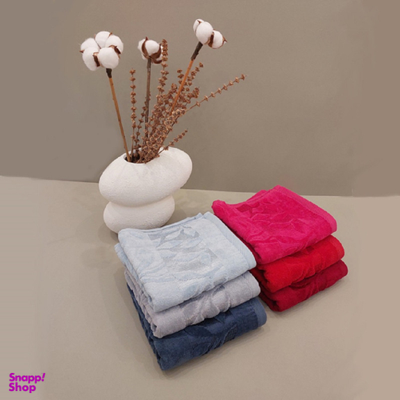 حوله دستی ارغوان مدل یاپراق سایز 80×40 سانتی متر