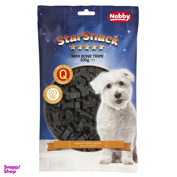 غذای تشویقی سگ نوبی مدل mini bones tripe snack وزن 200 گرم