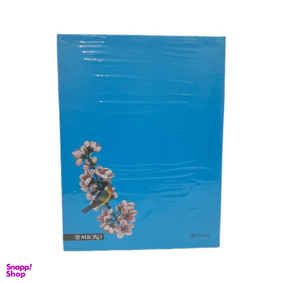 دفتر کلاسوری 100 برگ میکرو طرح گل 1 کد 026