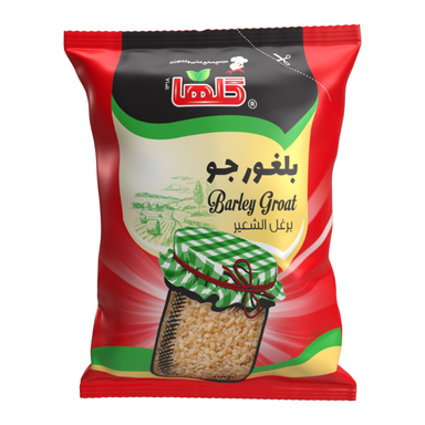 بلغور جو گلها وزن 450 گرم بسته بندی سلفونی