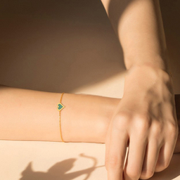 دستبند طلا 18 عیار زنانه کاپانی مدل KB007