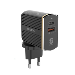 شارژر دیواری هیسکا مدل H-114PD به همراه کابل تبدیل USB-C