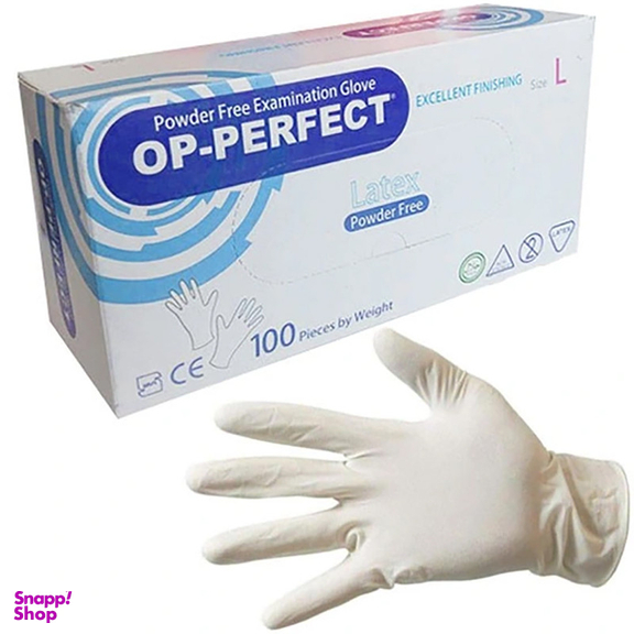 دستکش لاتکس حریر مدل اپی پرفکت کد 01 سایز لارج ده بسته 100 عددی
