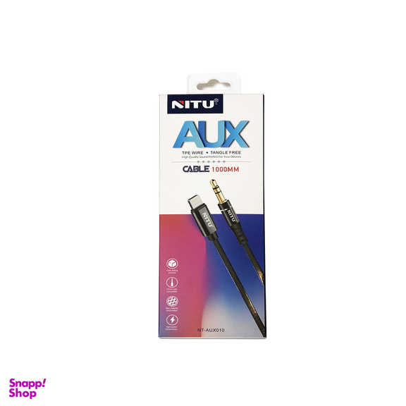 کابل تبدیل لایتنینگ به AUX نیتو مدل NT-AUX010 طول 1 متر