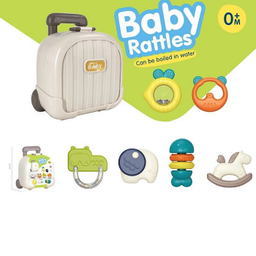 پک جغجغه چمدانی ویوا مدل بی بی راتلز 2025 بسته 10 عددی