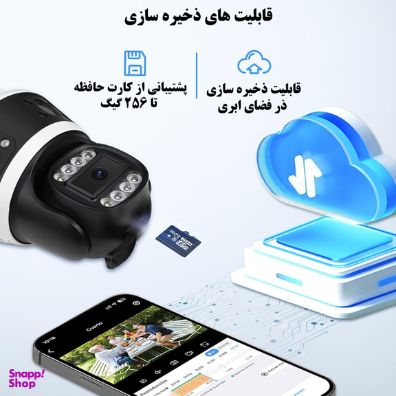 دوربین مداربسته تحت شبکه سیم کارتی مدل QQ855A