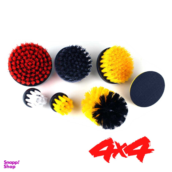 فرچه سر دریلی فور بای فور کد 885611 بسته 7 عددی