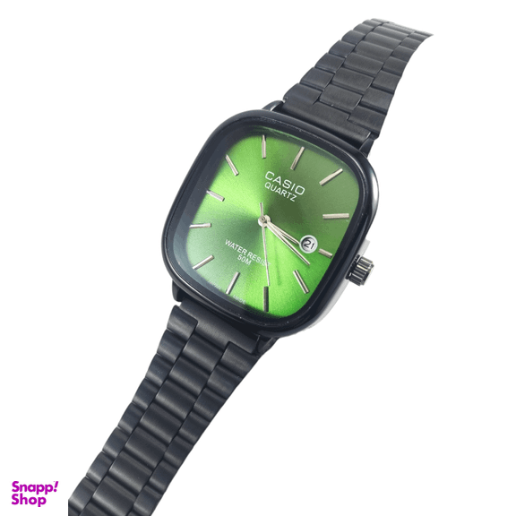 ساعت عقربه ای مردانه کاسیو کد s002 رنگ سبز