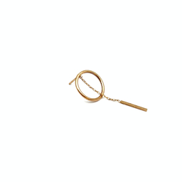 گوشواره طلا 18 عیار زنانه مدل دایره کد 1279