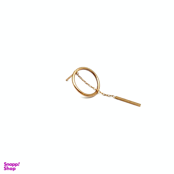 گوشواره طلا 18 عیار زنانه مدل دایره کد 1279