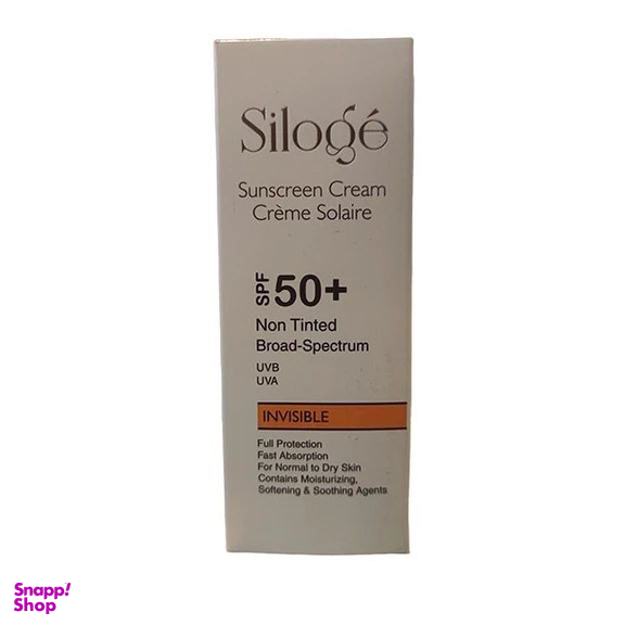 کرم ضد آفتاب سیلوژه مدل +SPF50 مناسب پوست نرمال تا خشک بی رنگ حجم 50 میلی‌ لیتر