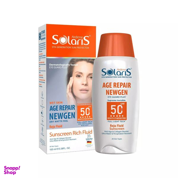 لوسیون ضد آفتاب آردن سولاریس مدل Age Repair Newgen حجم 100 میلی لیتر