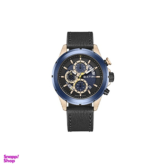 ساعت عقربه ای مردانه اکستری کد X6040-D رنگ سرمه ای مشکی