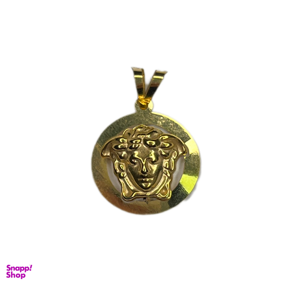 پلاک گردنبند طلا 18 عیار زنانه طرح ورساچه کد 38