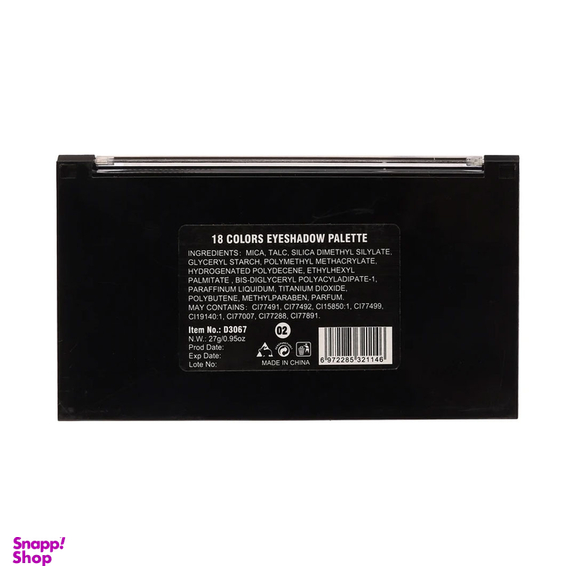 پالت سایه چشم 18 رنگ دودو گرل مدل 01