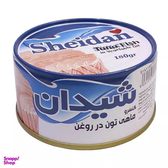 کنسرو ماهی تون در روغن شیدان وزن 180 گرم