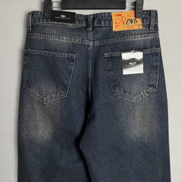 شلوار بگ مردانه طرح زارا کد 3675 رنگ آبی تیره