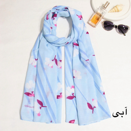 شال زنانه آنالیا مدل نخی خنک تابستانه گل ریز کد a-7085