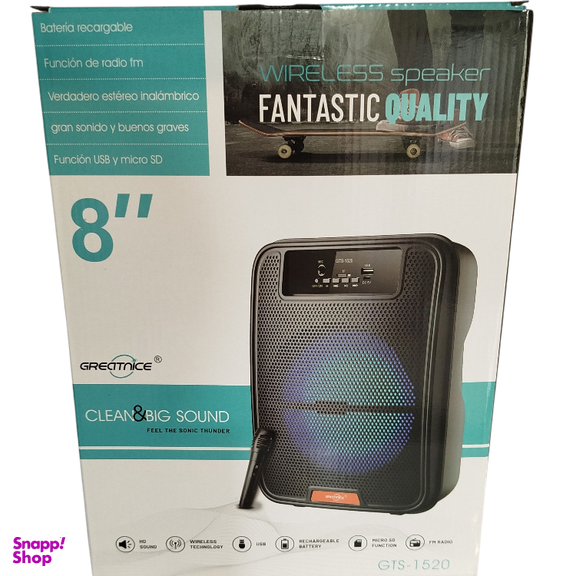 اسپیکر بلوتوثی قابل حمل گریت نایس GTS-1520