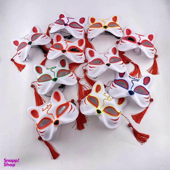 ماسک ایفای نقش مدل چراغ دار طرح روباه کد Neon1