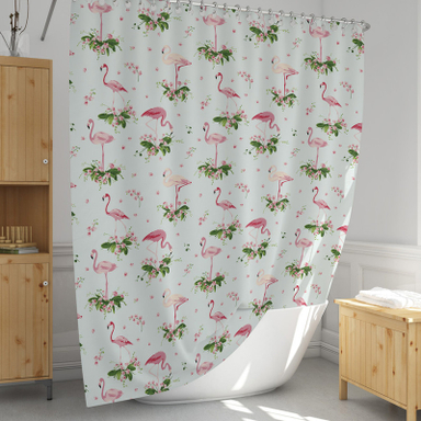 پرده حمام دلفین مدل EV-9888 سایز 180×200 سانتی متر