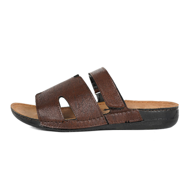 دمپایی مردانه نیکتا مدل کنستانتین رنگ قهوه ای