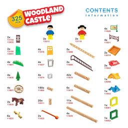 اسباب بازی قلعه WOODLAND CASTLE 325 PCS 1055