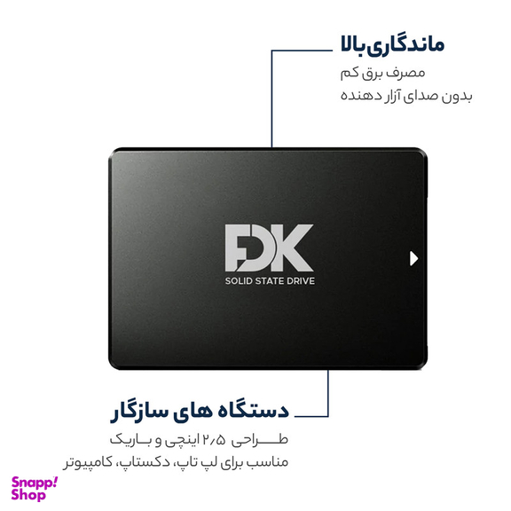 اس اس دی اینترنال فدک مدل B5 256 GB ظرفیت 256 گیگا بایت